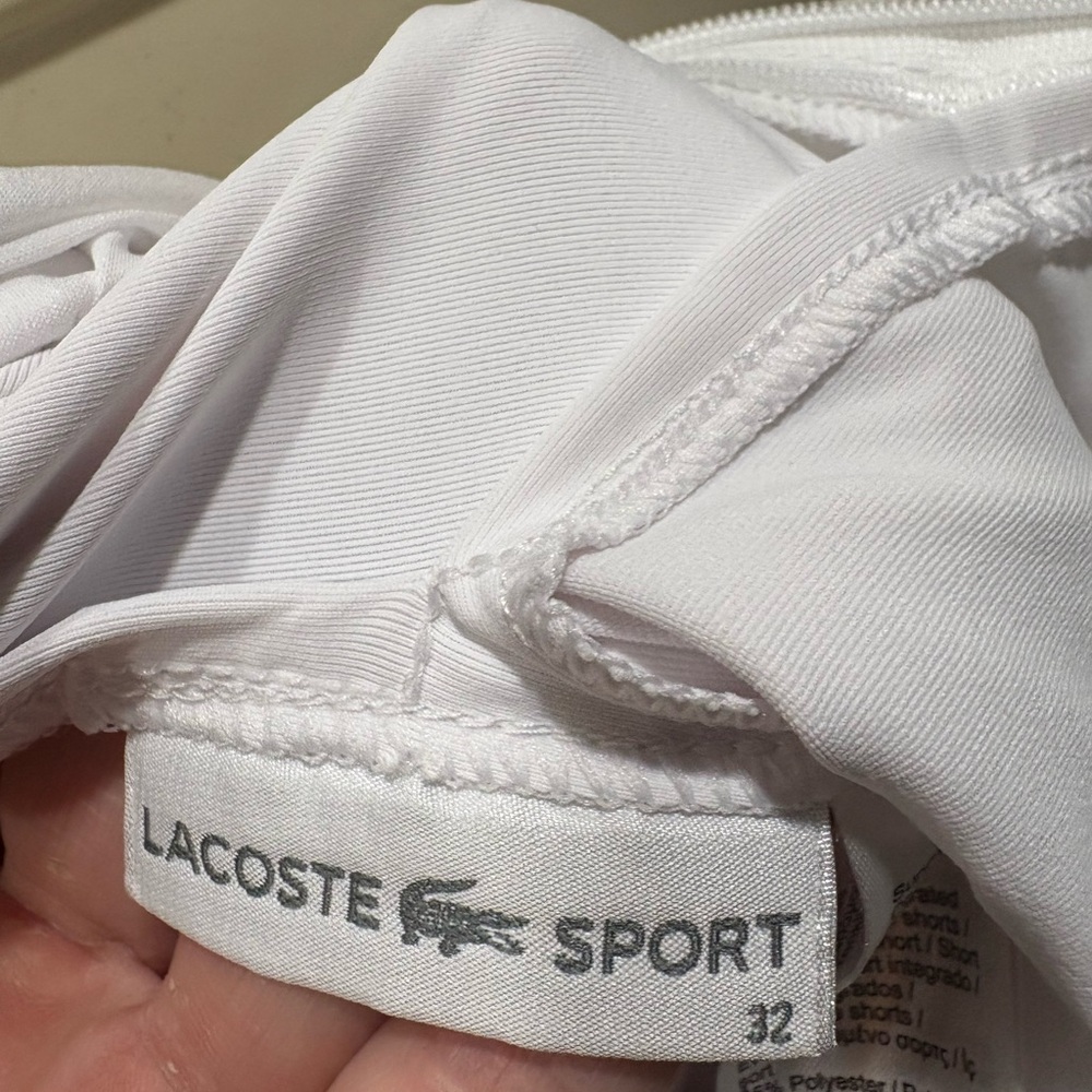 Lacoste White Pleated Athletic Tennis Pickleball Skirt (XS 0-2) - Picture 4 of 7